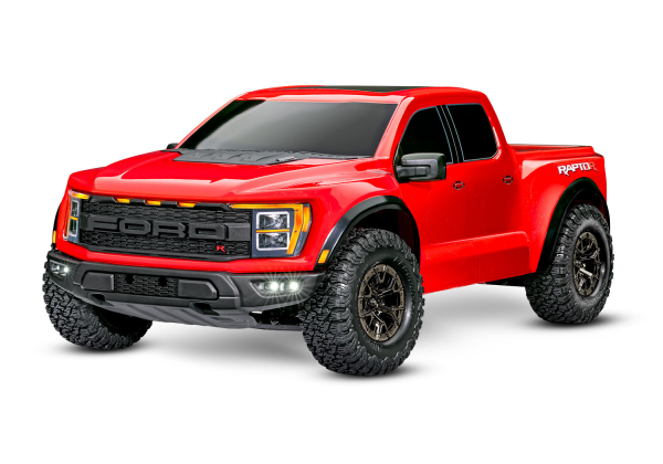 Traxxas Ford F-150 Raptor R 4X4 VXL Truck TQI TSM - Rood