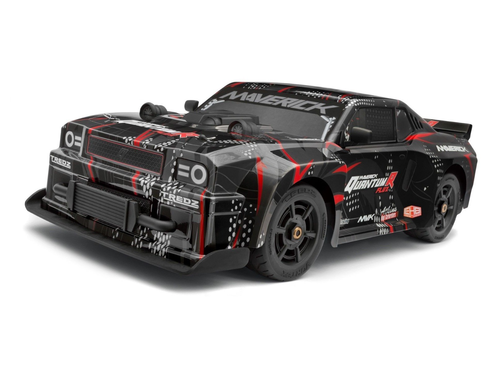 Maverick QuantumR Flux 1/8 4WD 4S brushless RTR - Zwart/Rood