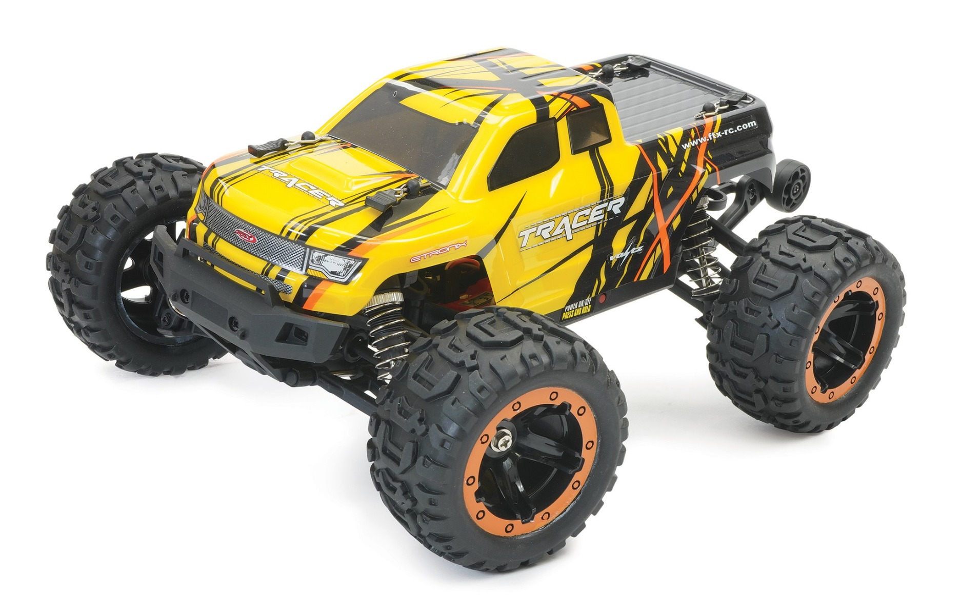 FTX Tracer 1/16 4WD Brushless Monster Truck RTR - Geel