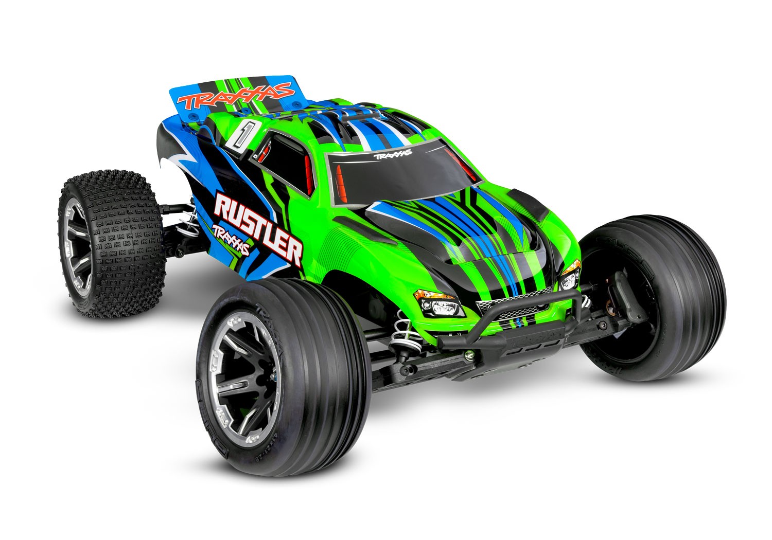 Traxxas Rustler XL-5 HD Electro Truggy RTR - Groen