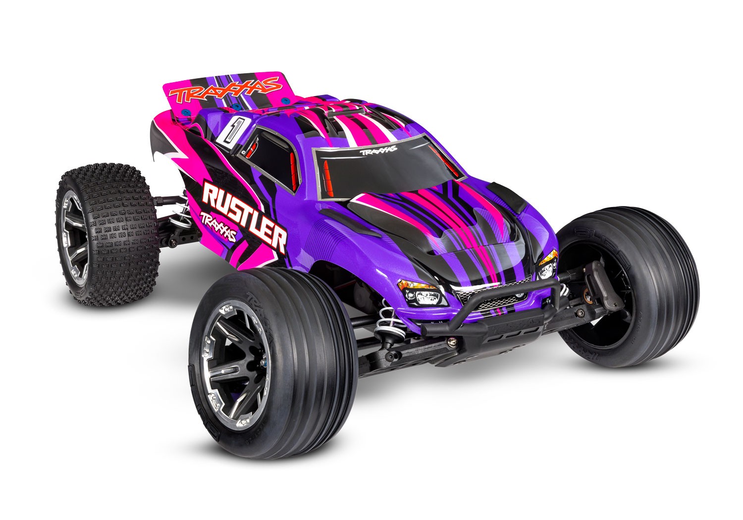 Traxxas Rustler XL-5 HD Electro Truggy RTR - Roze