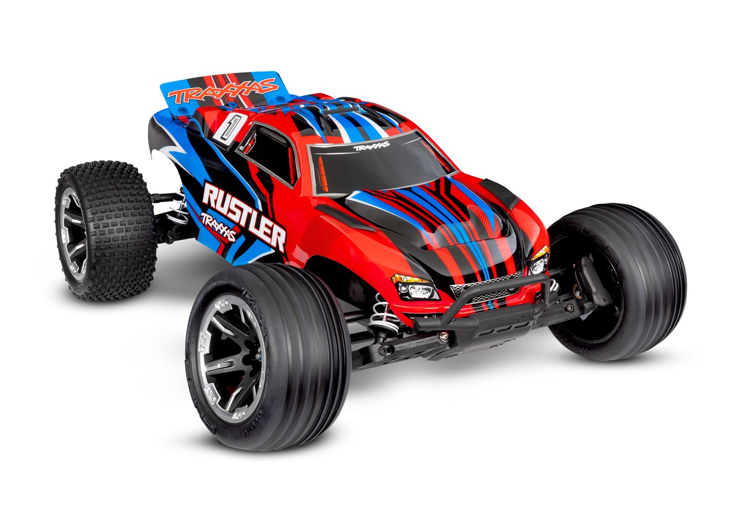 Traxxas Rustler XL-5 HD Electro Truggy RTR - Rood