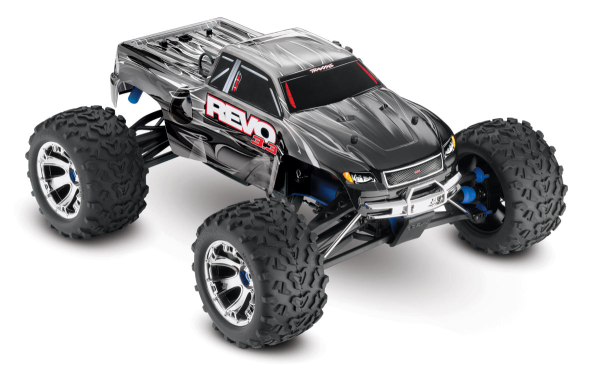 Traxxas Revo 3.3 nitro monster truck RTR - TSM - Zilver