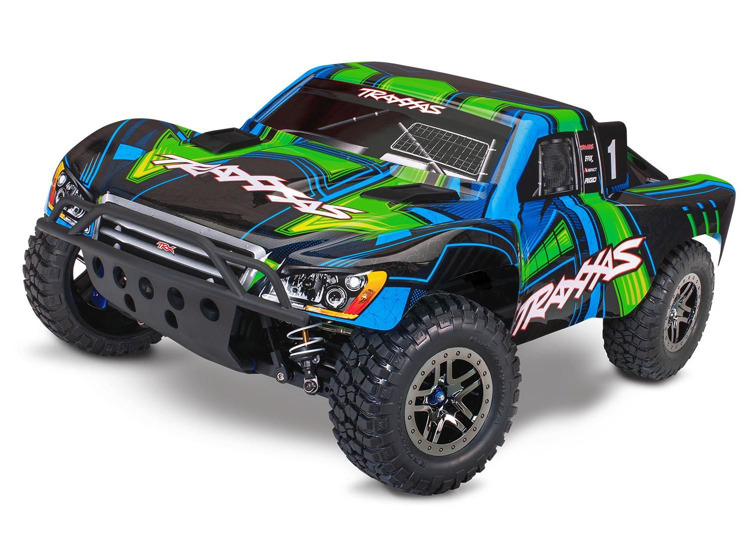 Traxxas Slash 4x4 Ultimate VXL TQi TSM brushless RTR - Groen (clipless body)