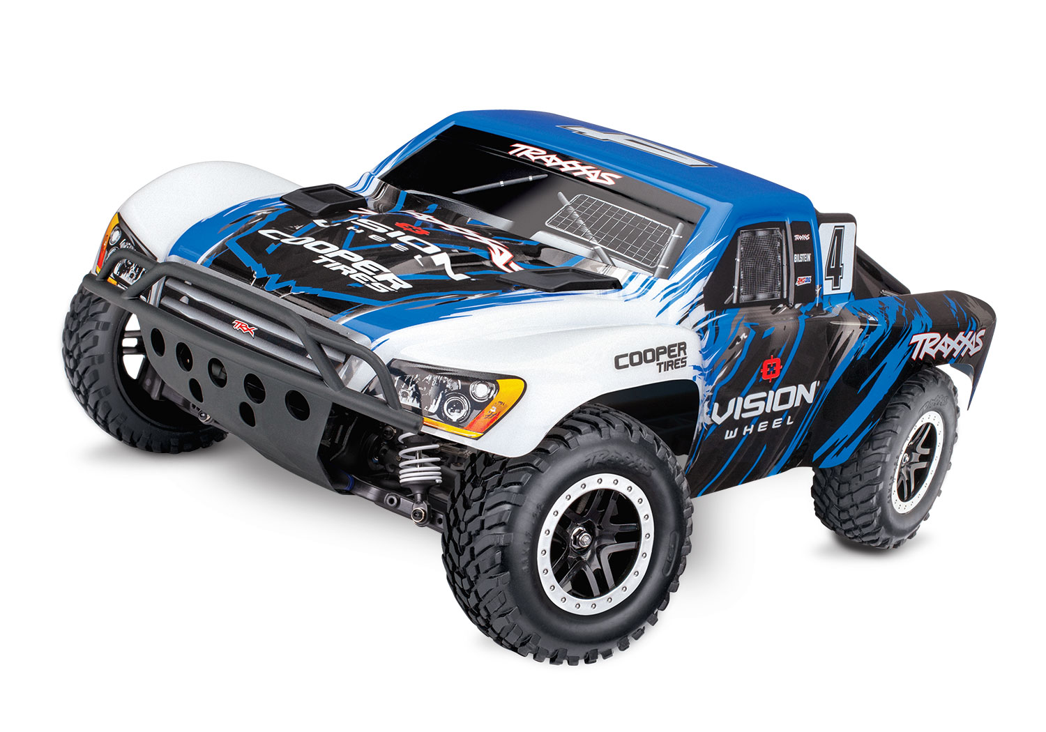 Traxxas Slash 4x4 VXL Brushless Short Course RTR - Vision (Clipless Body)