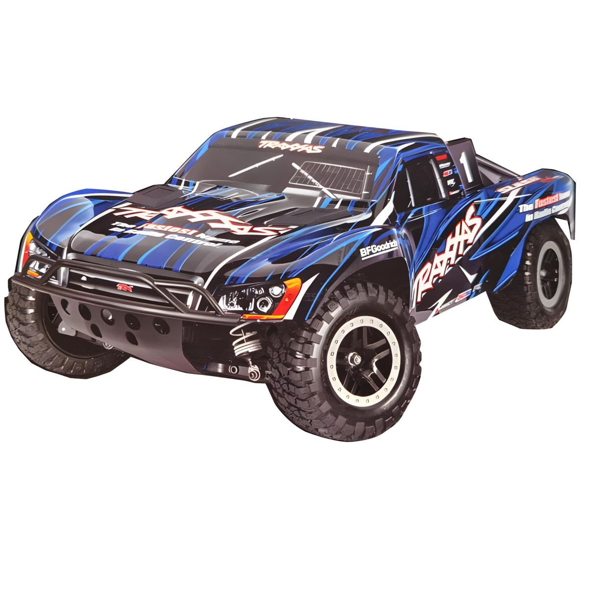 Traxxas Slash 4x4 VXL HD Clipless Brushless Short Course RTR - Blauw