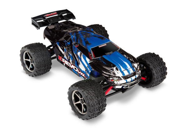 Traxxas E-Revo 1/16 VXL brushless truggy RTR - Blauw