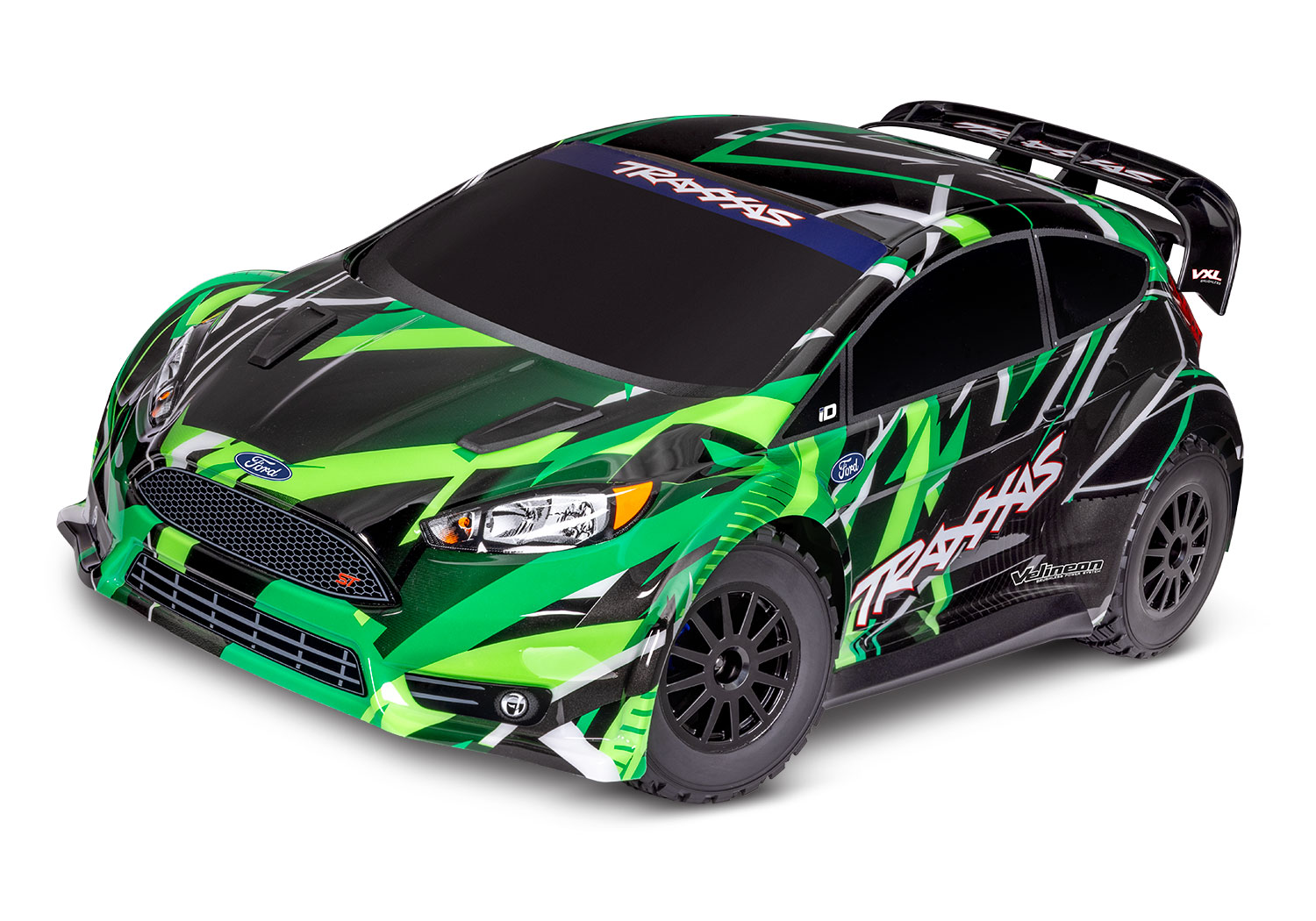 Traxxas Ford Fiesta ST Rally 4x4 VXL brushless RTR - Groen