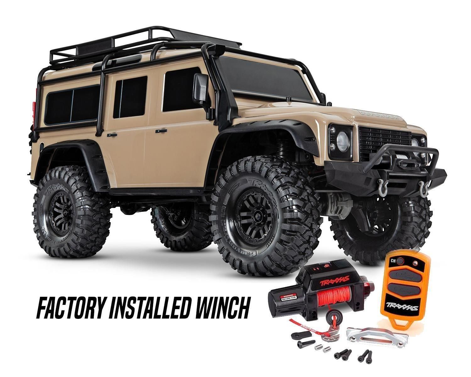Traxxas TRX-4 Land Rover Defender met lier - Sand