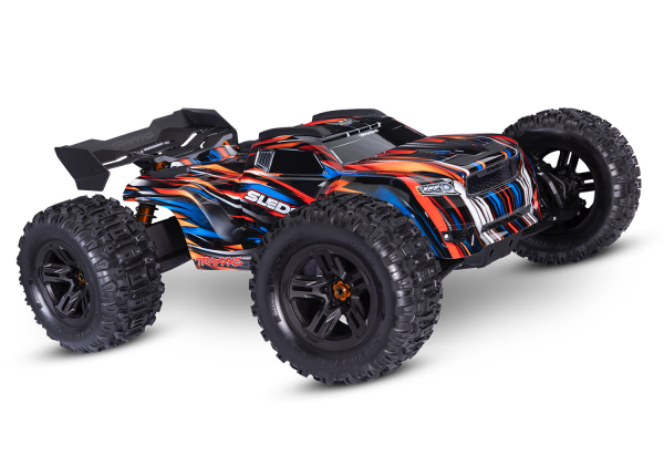 Traxxas Sledge Belted Sledgehammer 1/8 4WD Brushless RTR - Oranje