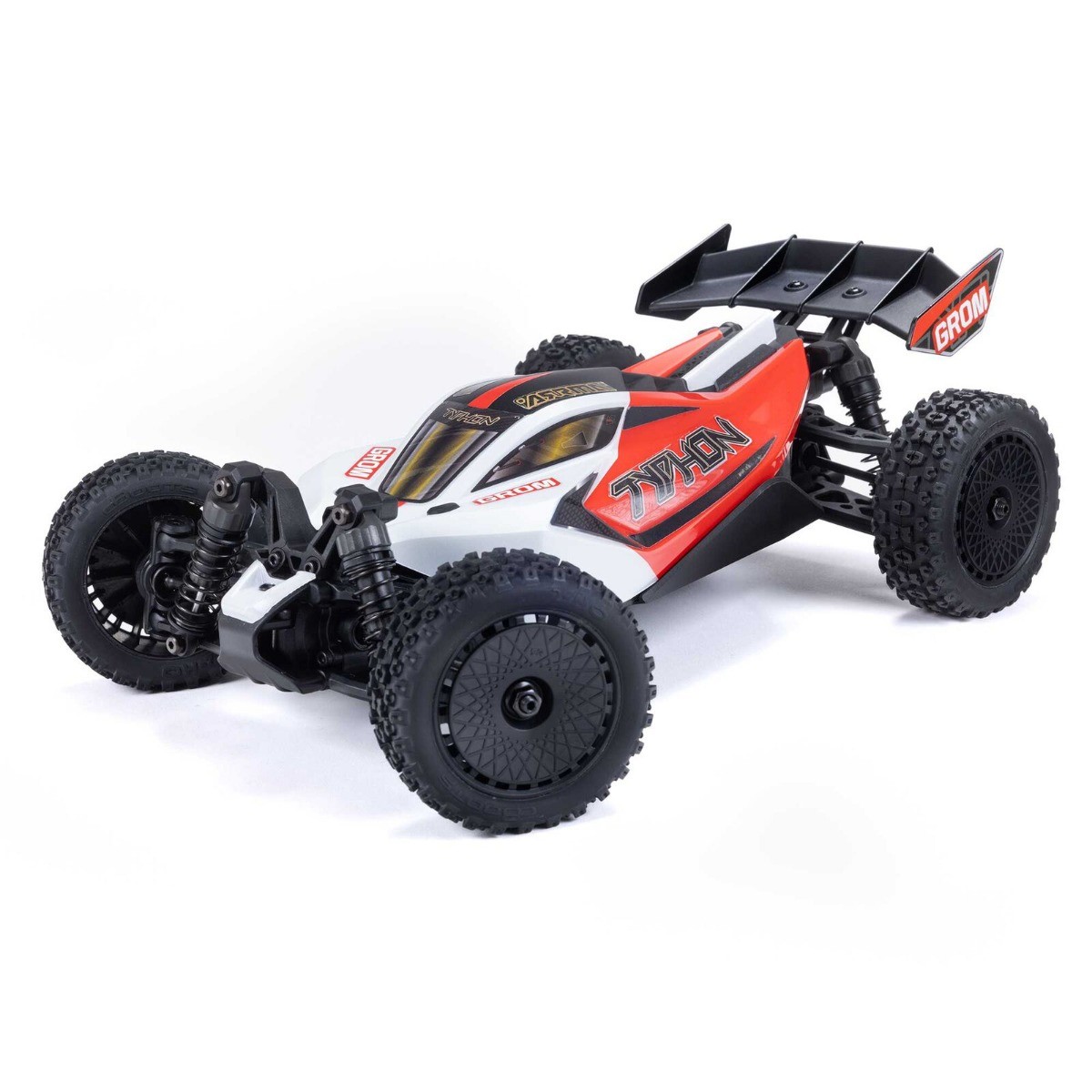 Arrma Typhon Grom 4x4 Mega 1/18 electro buggy RTR - Rood