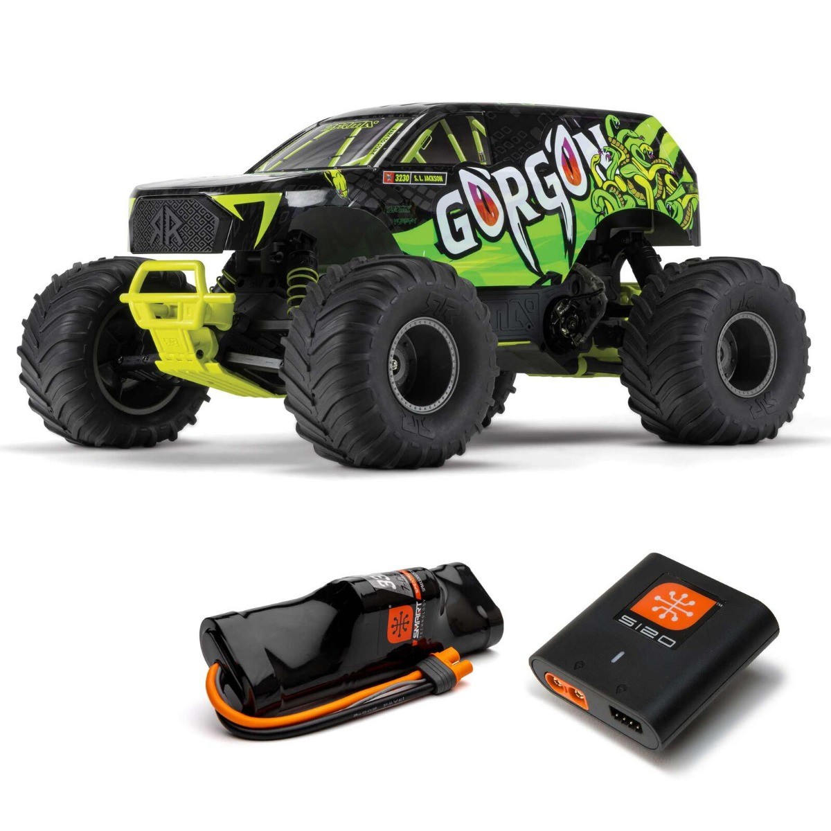 Arrma GORGON 4x2 Mega 550 Truck RTR - Geel