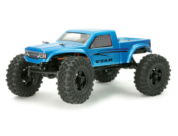FTX Utah 1/18 Brushed Comp Low Profile Crawler RTR - Blauw