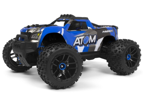 Maverick Atom 1/18 4WD Monster Truck RTR - Blauw