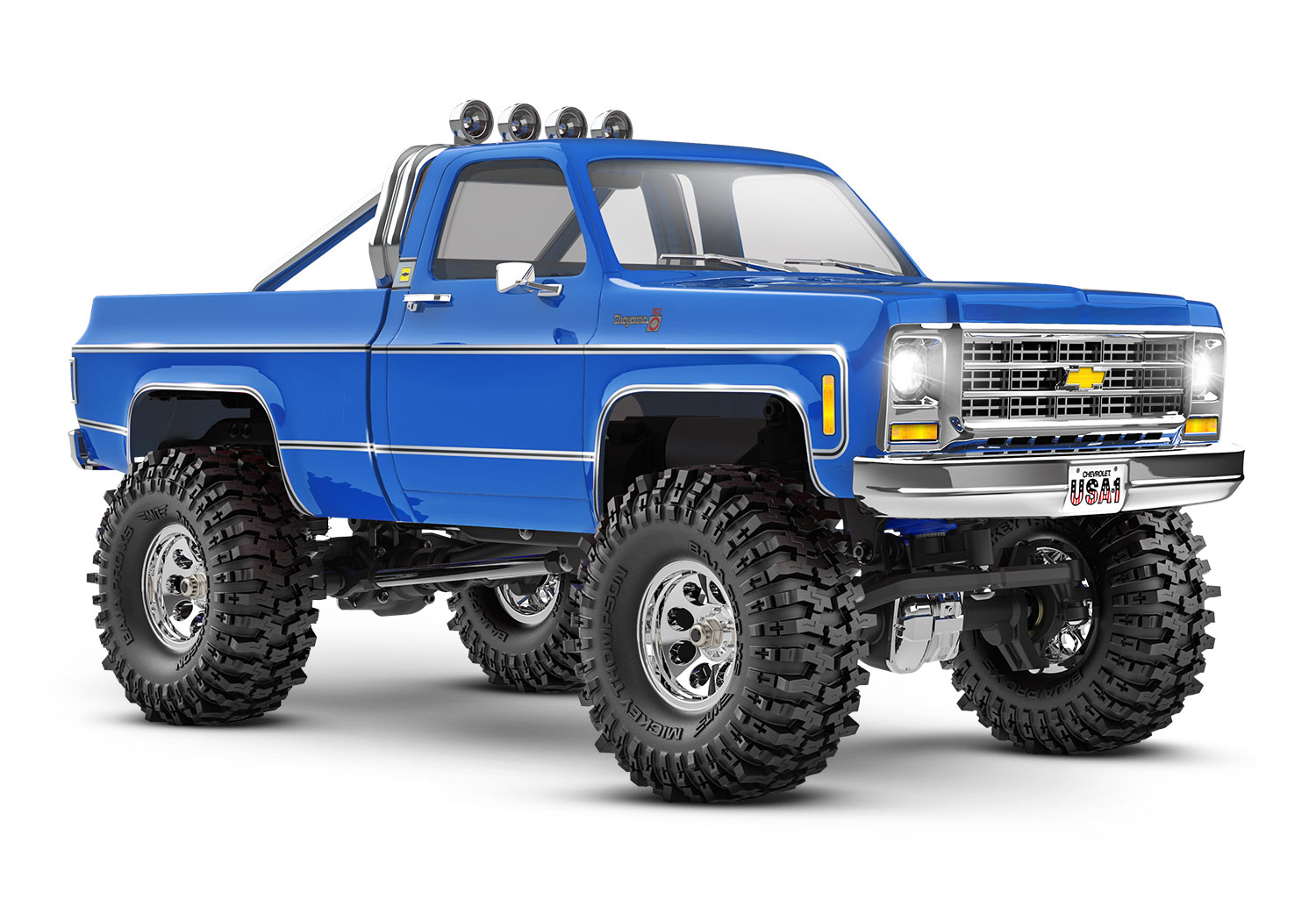 Traxxas TRX-4M 1/18 Chevrolet K10 High Trail Crawler - Blauw
