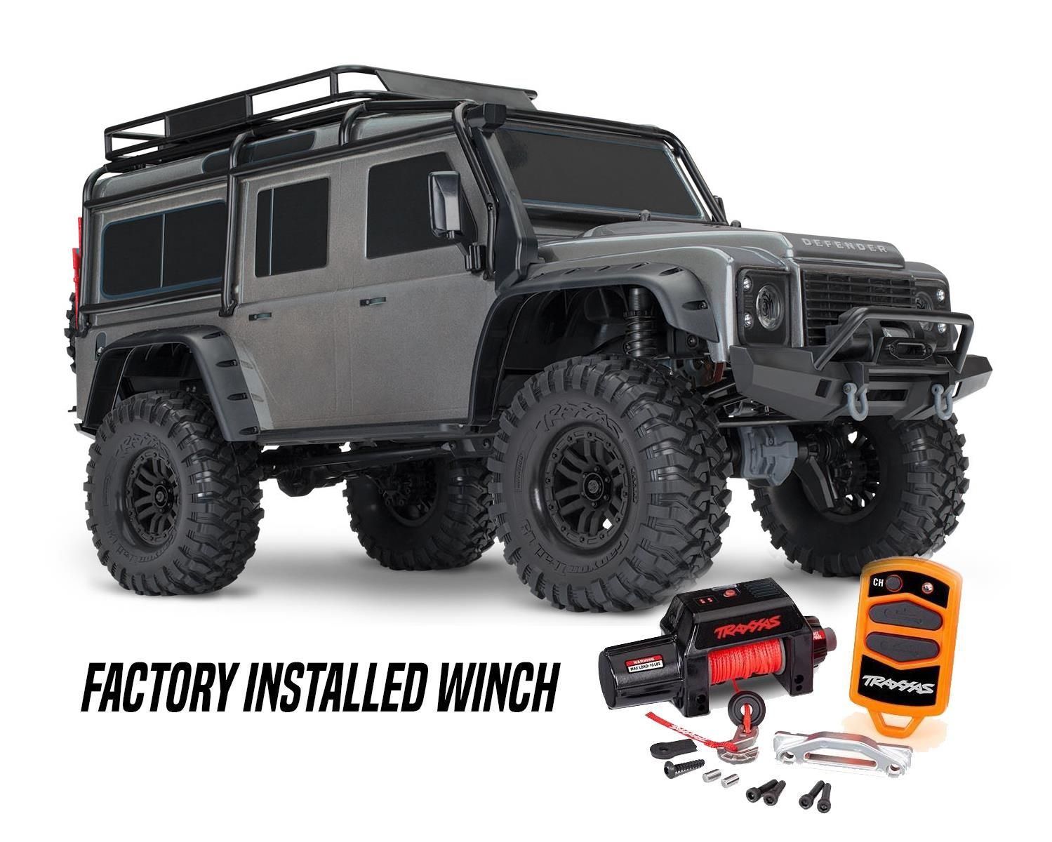 Traxxas TRX-4 Land Rover Defender met lier - Zilver