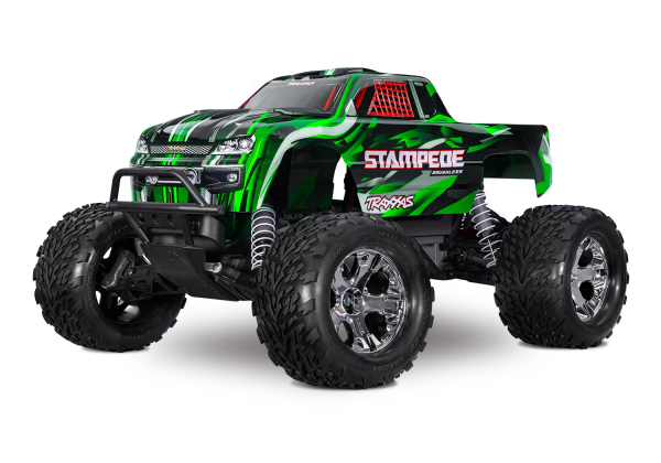 Traxxas Stampede 2WD BL-2S HD Brushless Truck RTR - Groen