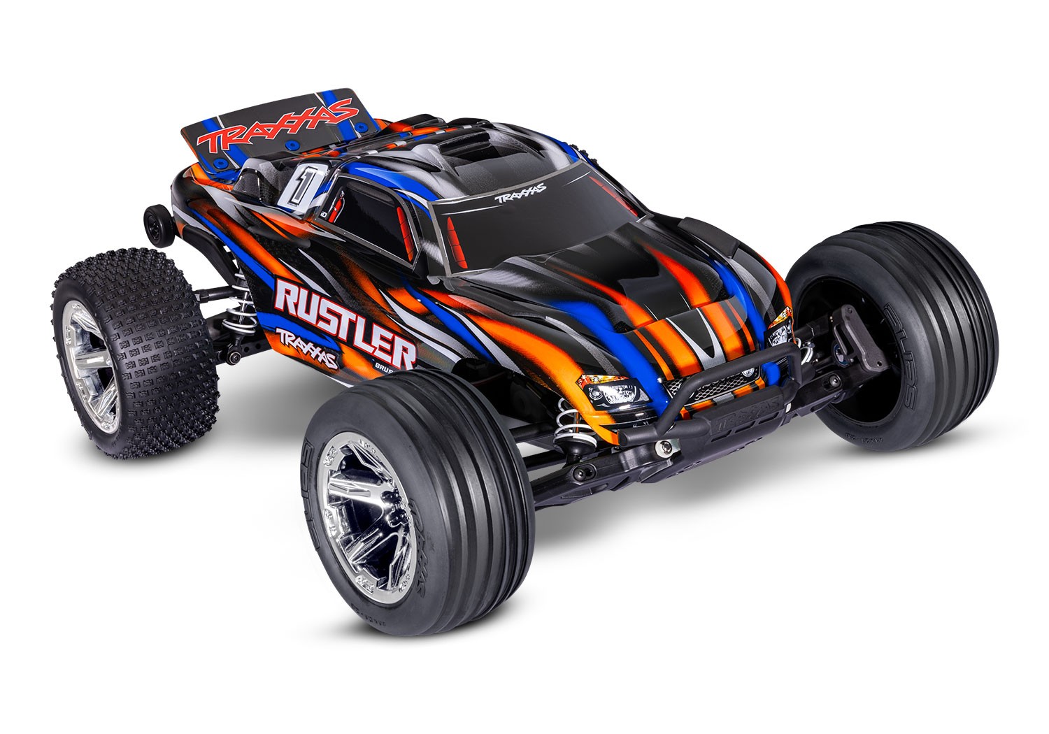 Traxxas Rustler 2WD BL-2S HD Brushless RTR - Oranje