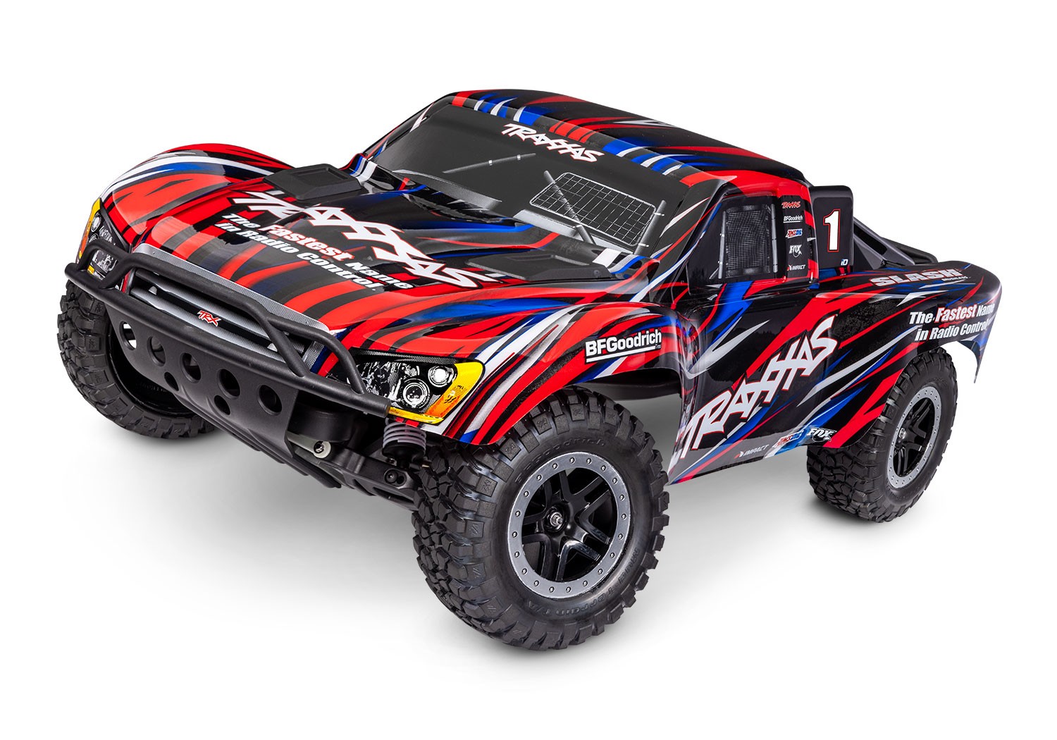 Traxxas Slash 2WD BL-2S HD Brushless Short Course RTR - Rood
