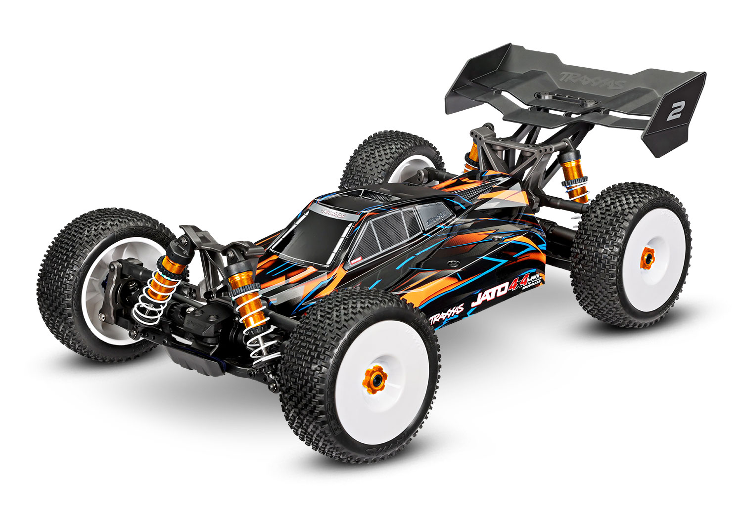 Traxxas Jato 4X4 VXL 4S Buggy RTR - Oranje