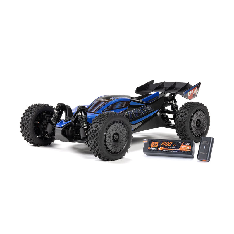 Arrma Typhon Grom 223S BLX Brushless 4X4 Small Scale Buggy RTR - Blauw