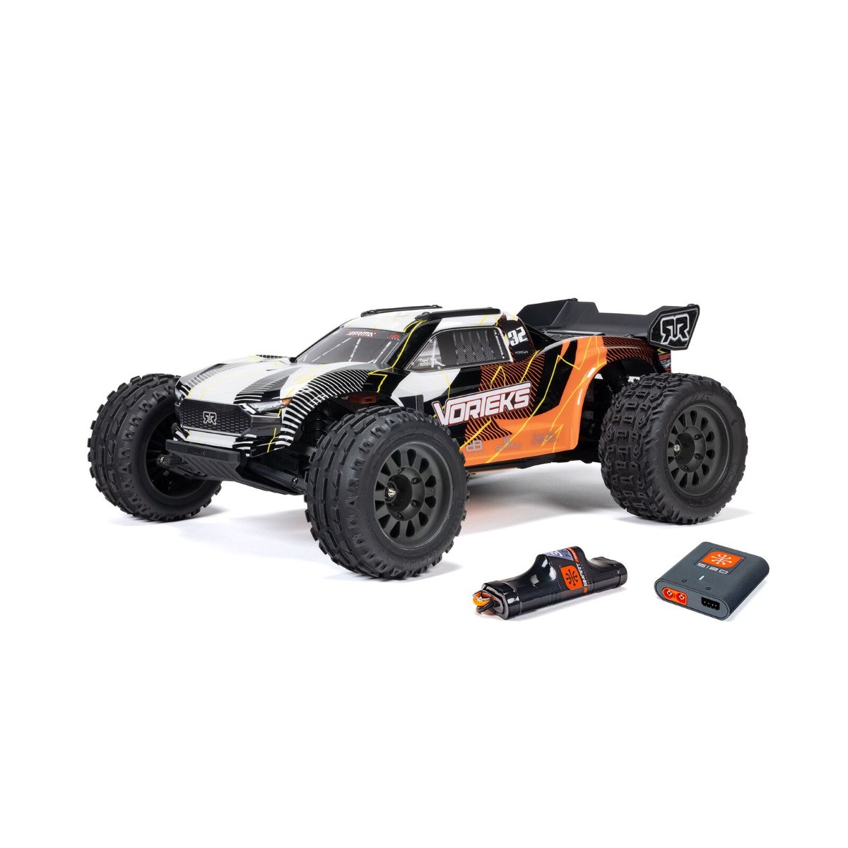 Arrma Vorteks Mega 550 2WD Truggy RTR - Oranje (incl. accu & lader)