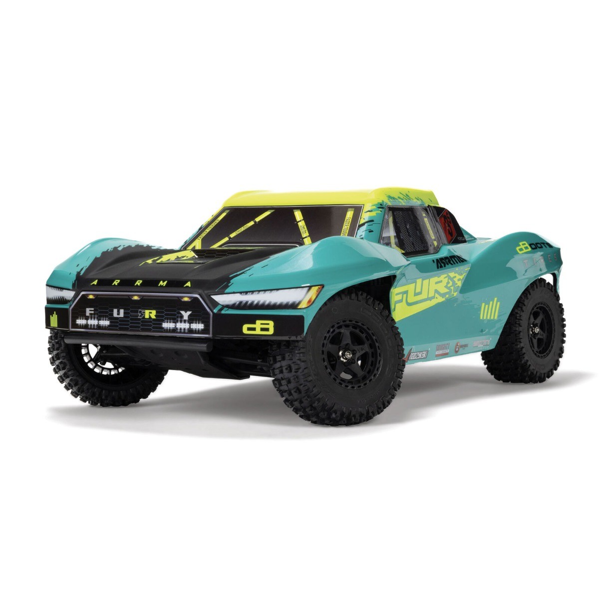 Arrma FURY 223S BLX Brushless 2WD Short Course Truck RTR - Groen