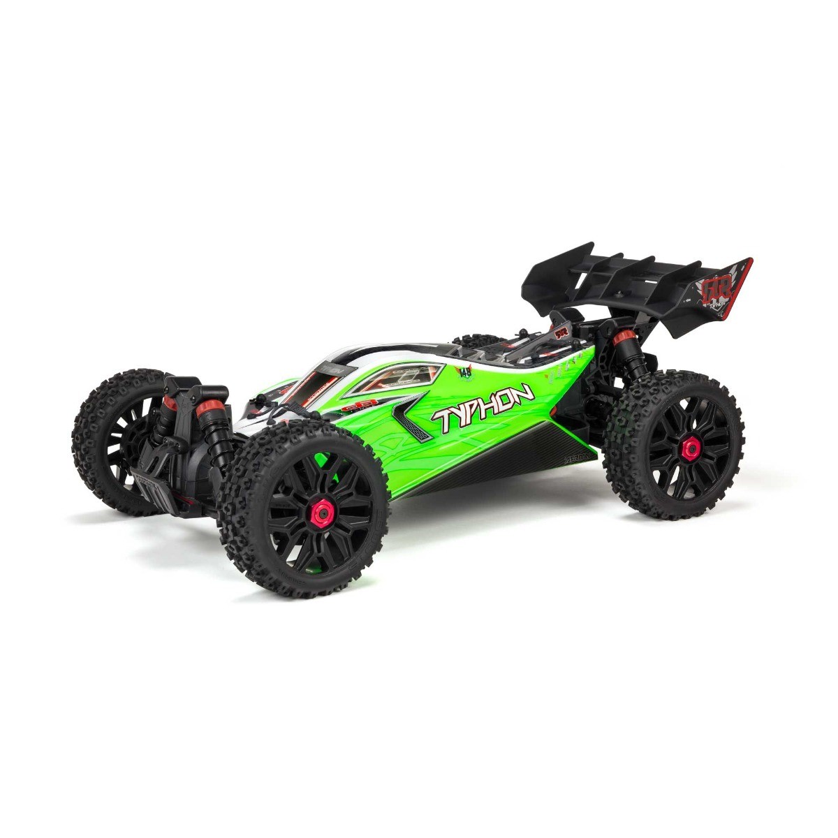 Arrma 1/8 Typhon 4X4 Brushed Buggy RTR - Groen