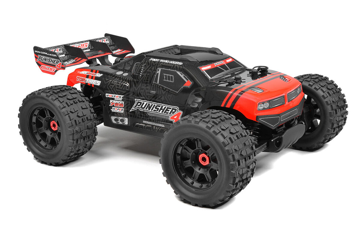 Team Corally Punisher 4 brushless truggy RTR - Rood