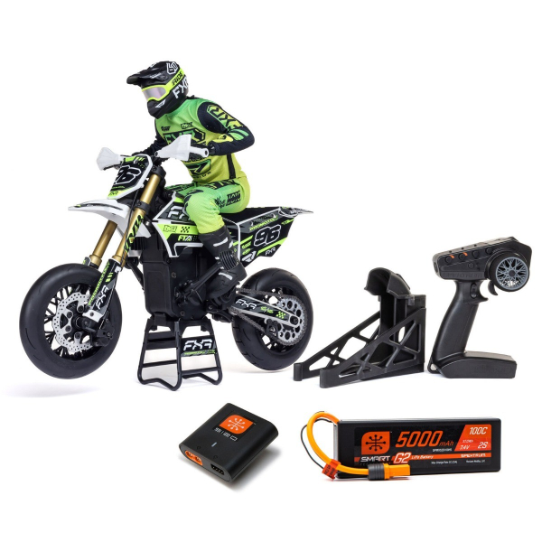 Losi 1/4 Promoto-SM Supermoto RTR Combo - Wit (incl. accu & lader)
