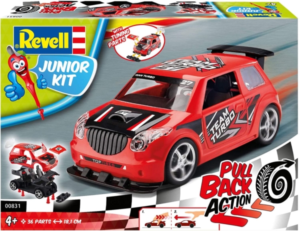 Revell Pull Back Rally Car - Rood