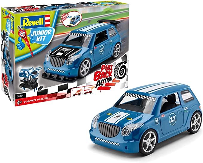 Revell Pull Back Rally Car - Blauw