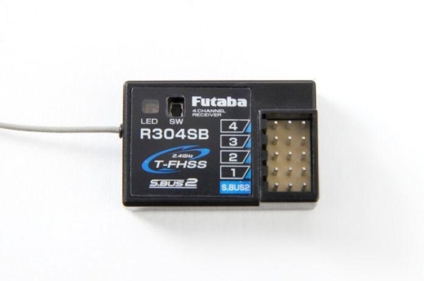 Futaba R304SB 4-kanaals 2,4Ghz ontvanger - T-FHSS (S-Bus)