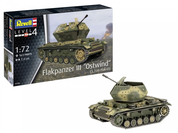 Revell 1/72 Flakpanzer III Ostwind (3,7cm Flak42)