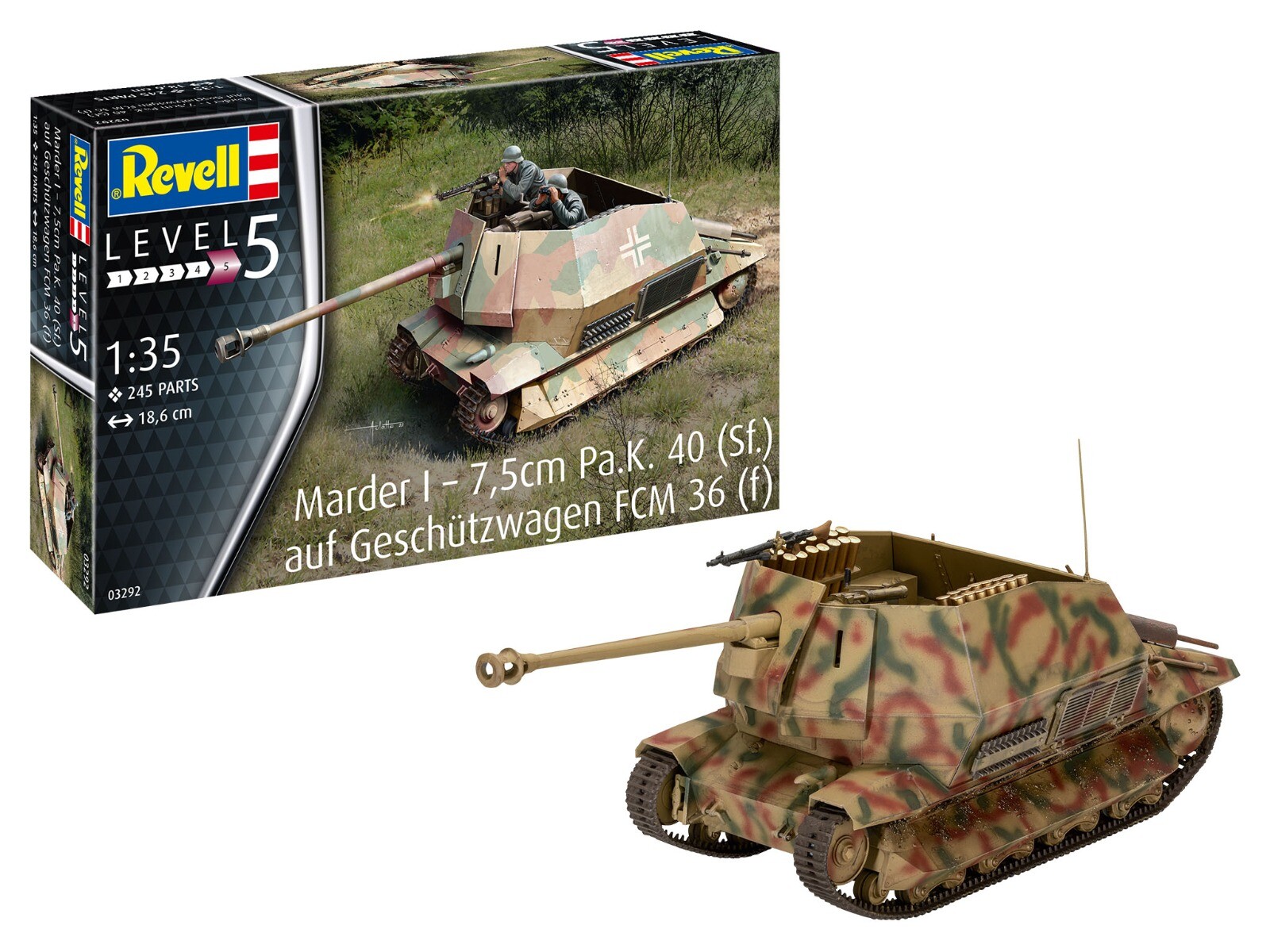 Revell 1/35 Marder I Geschutzwagen FCM 36
