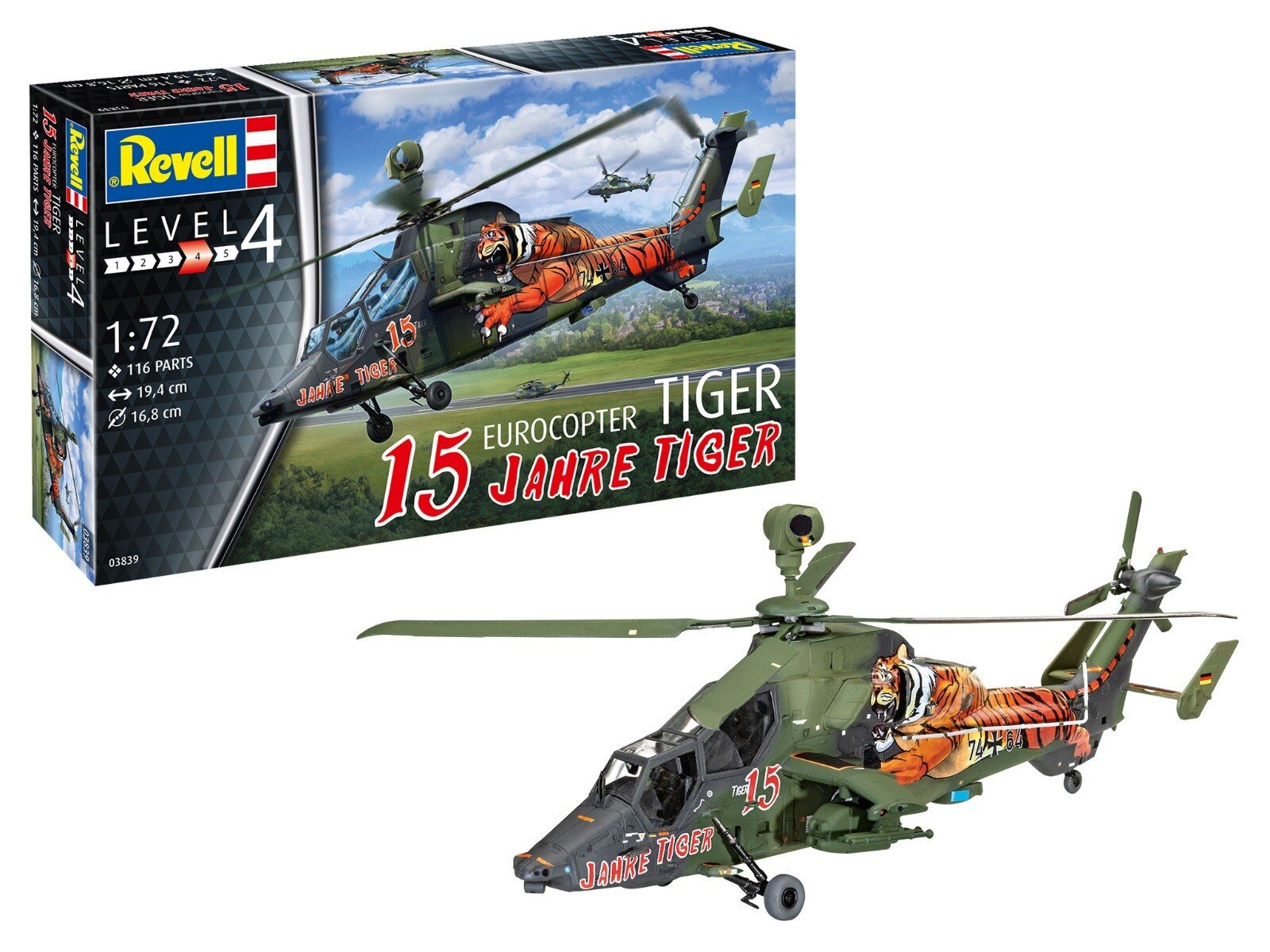 Revell 1/72 Eurocopter Tiger ''15 Jaar Tiger'' Model-set