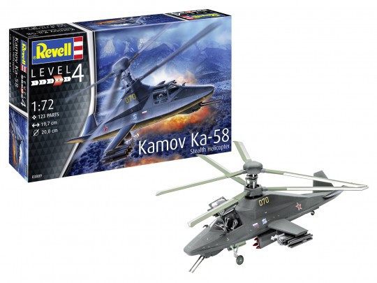 Revell 1/72 Kamov Ka-58 Stealth Helicopter