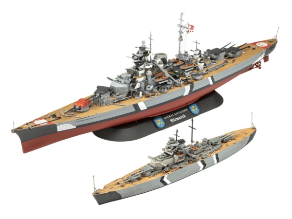 Revell 1/700 & 1/1200 The Legendary Bismarck Gift Set