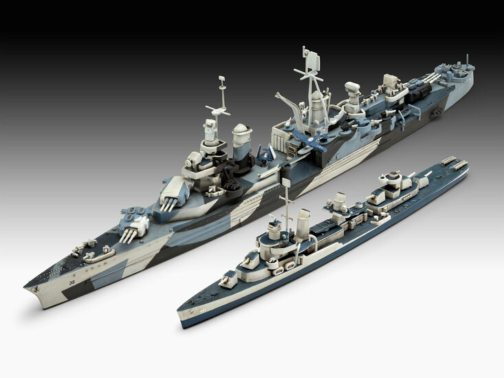Revell 1/700 Pacific Warriors (USS Fletcher & USS Indianapolis) Model Set