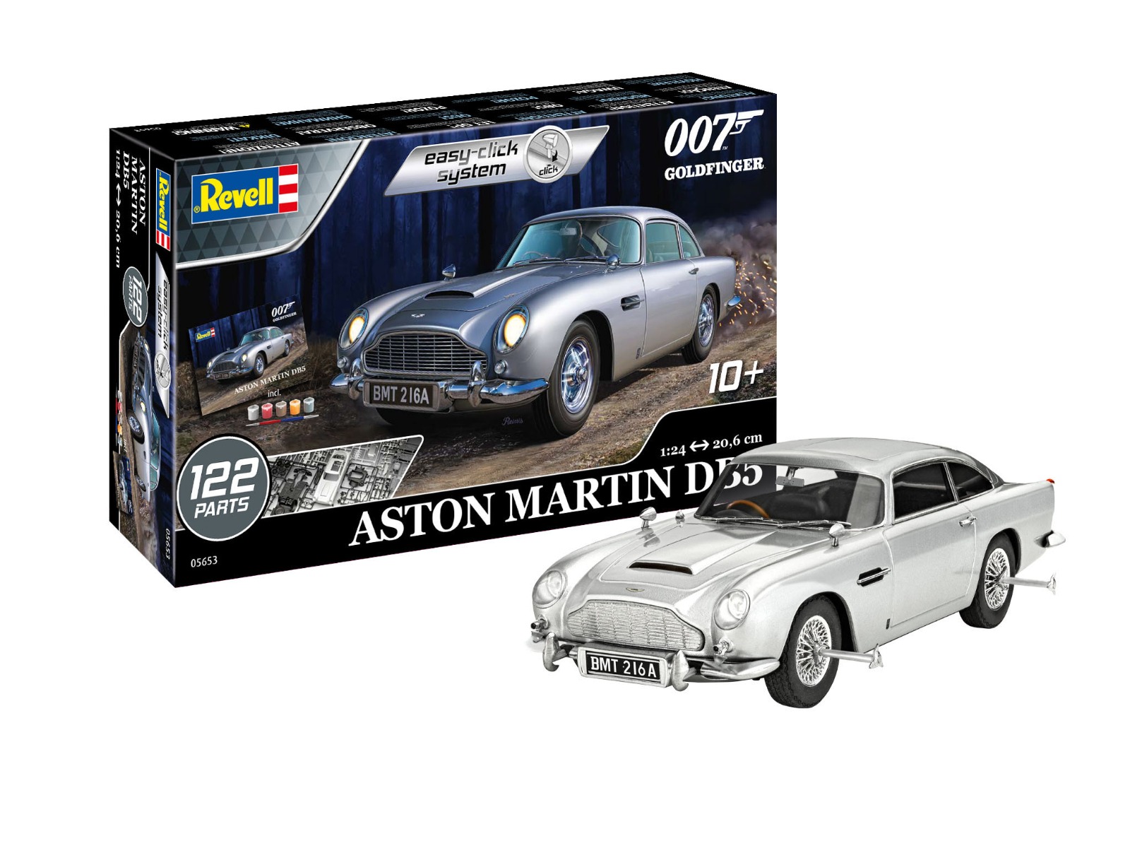 Revell 1/24 Aston Martin DB5 - James Bond 007 Goldfinger (Easy-Click)