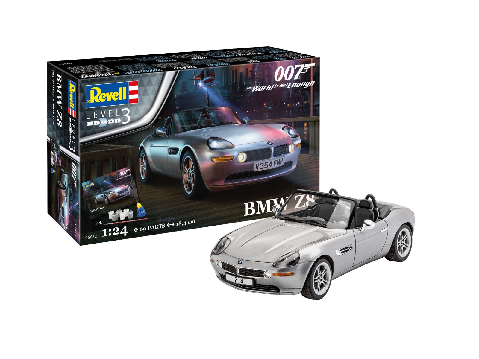 Revell 1/24 BMW Z8 - James Bond 007 (The World Is Not Enough) Geschenkset