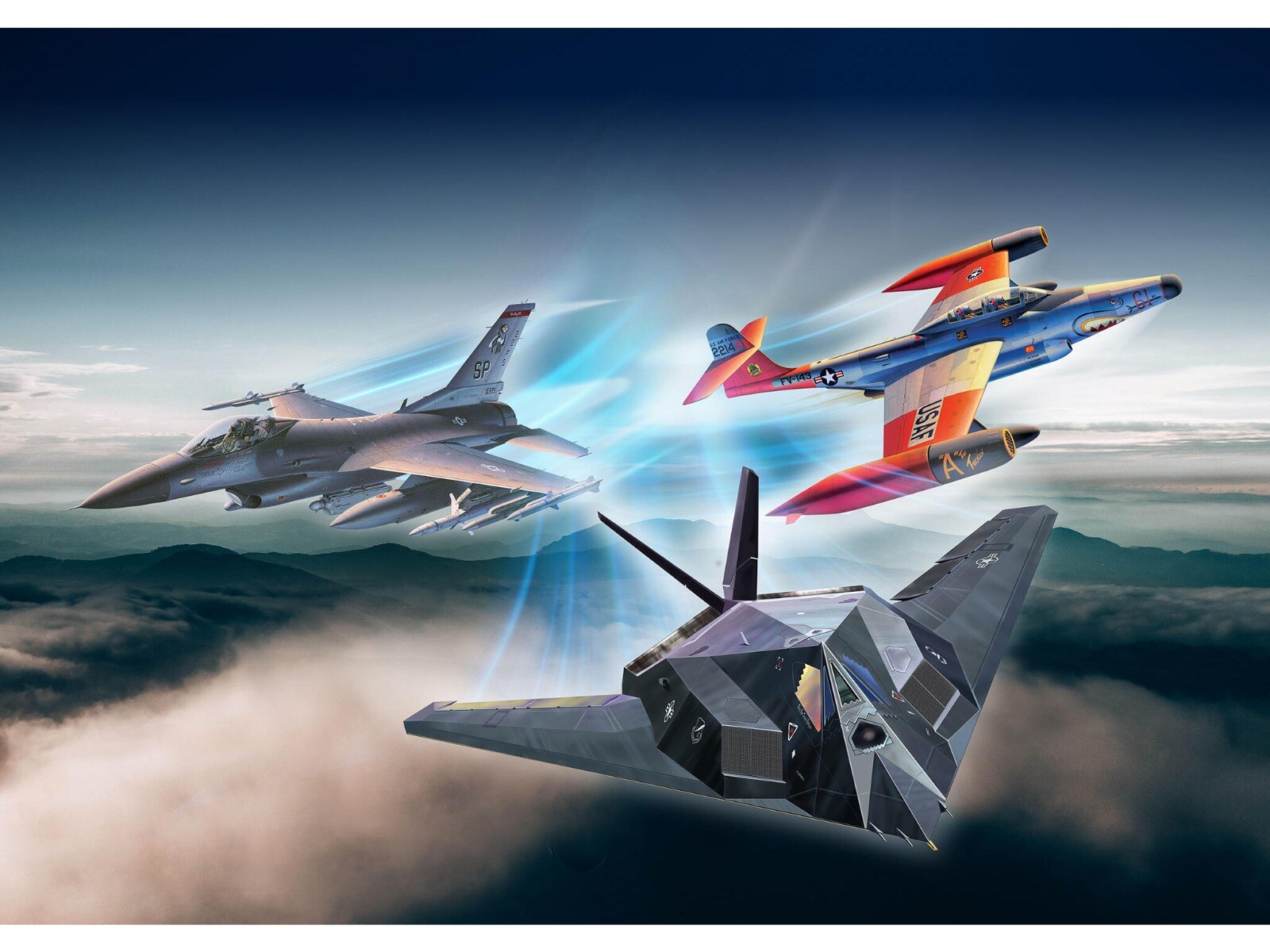 Revell 1/72 US Air Force 75th Anniversary cadeau-set