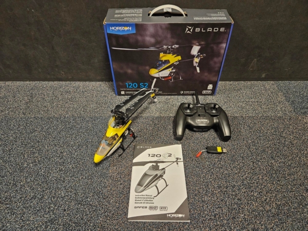 Tweedehands E-Flite Blade 120 S2 electro helicopter RTF (2 vluchten oud)