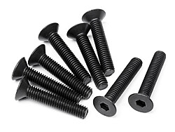 Flat head screw m3x16mm (hex socket/10pcs)
