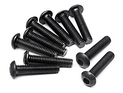 Button head screw m3x14mm (hex socket/10pcs)