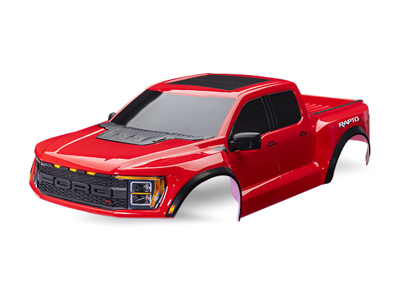 Traxxas - Body, Ford Raptor R, complete (red) (TRX-10112-RED)