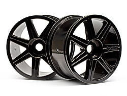 7 spoke black chrome trophy truggy wheel