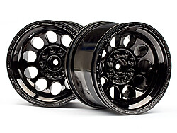 HPI - Bullet st wheels black chrome (pr) (101252)