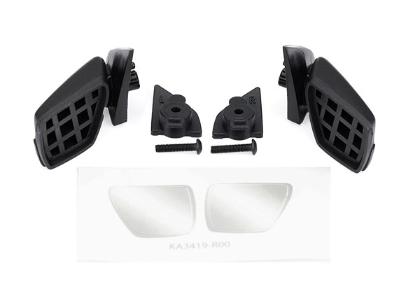 Traxxas - Side mirrors (left & right)/ mirror mounts (left & right)/ 3x14mm BCS (2) (attaches to #10111 body) (TRX-10143)