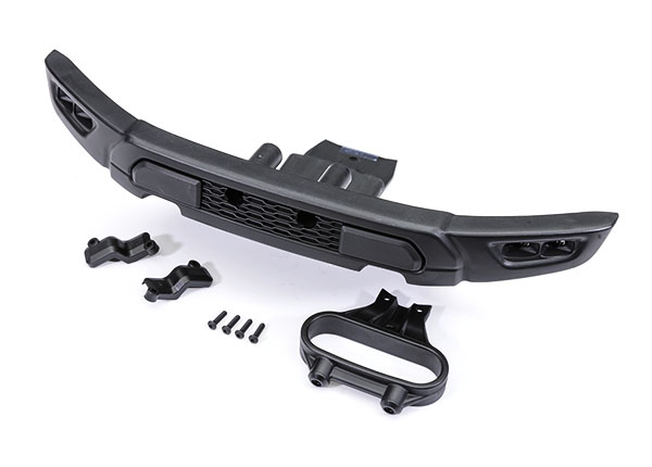 Traxxas - Bumper, front/ bumper mount, front/ light covers (left & right)/ 2.5x10mm BCS (4) (TRX-10151)